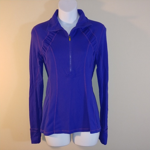 lululemon athletica Jackets & Blazers - Lulu 1/2 zip pullover sz 8 purple